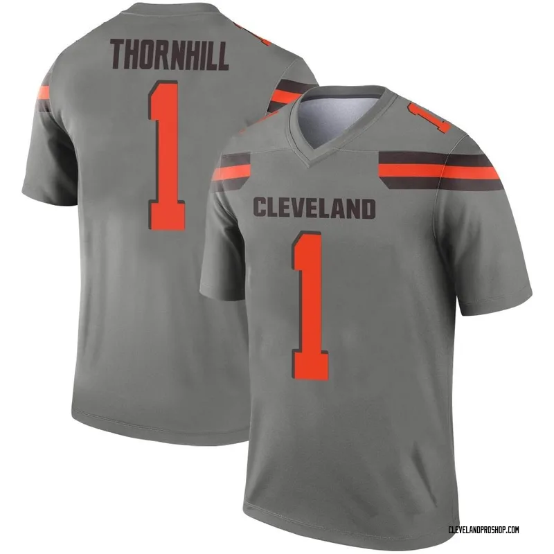 Men's Jedrick Wills Jr. Cleveland Browns Legend Inverted Silver Jersey