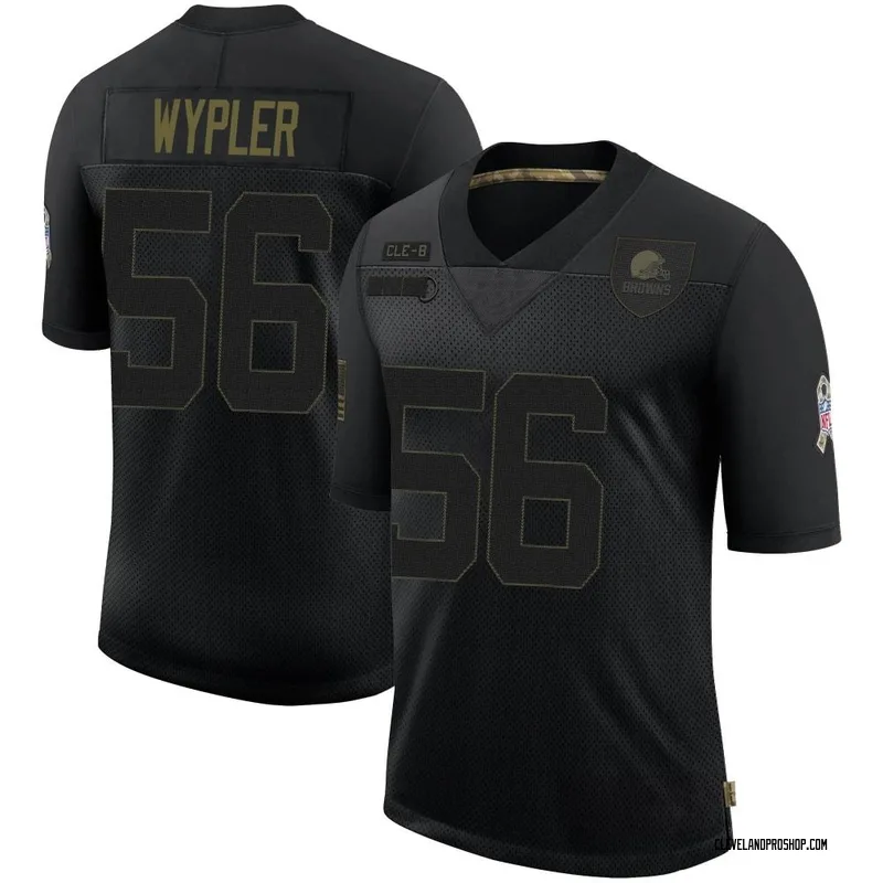 Black Men's Luke Wypler Cleveland Browns Limited 2020 Salute To Service  Jersey