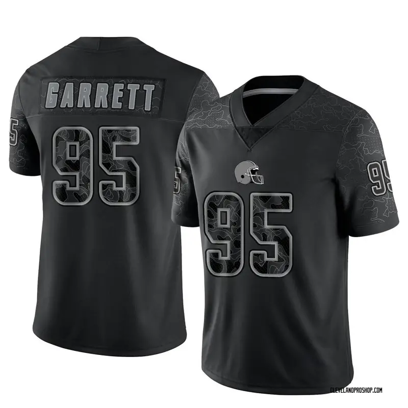 Black Men's Myles Garrett Cleveland Browns Limited 2020 Salute To Service  Jersey