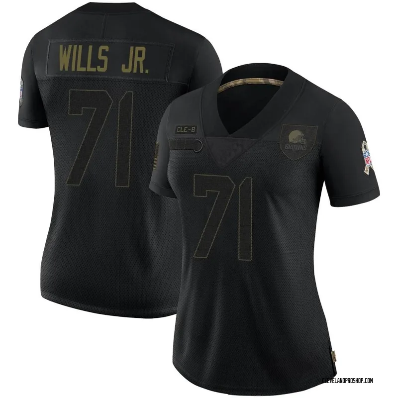 Men's Jedrick Wills Jr. Cleveland Browns Legend Inverted Silver Jersey