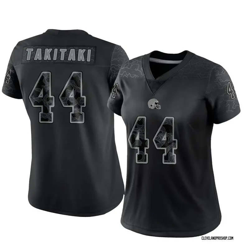 Limited Men's Sione Takitaki Brown Jersey - #44 Football Cleveland