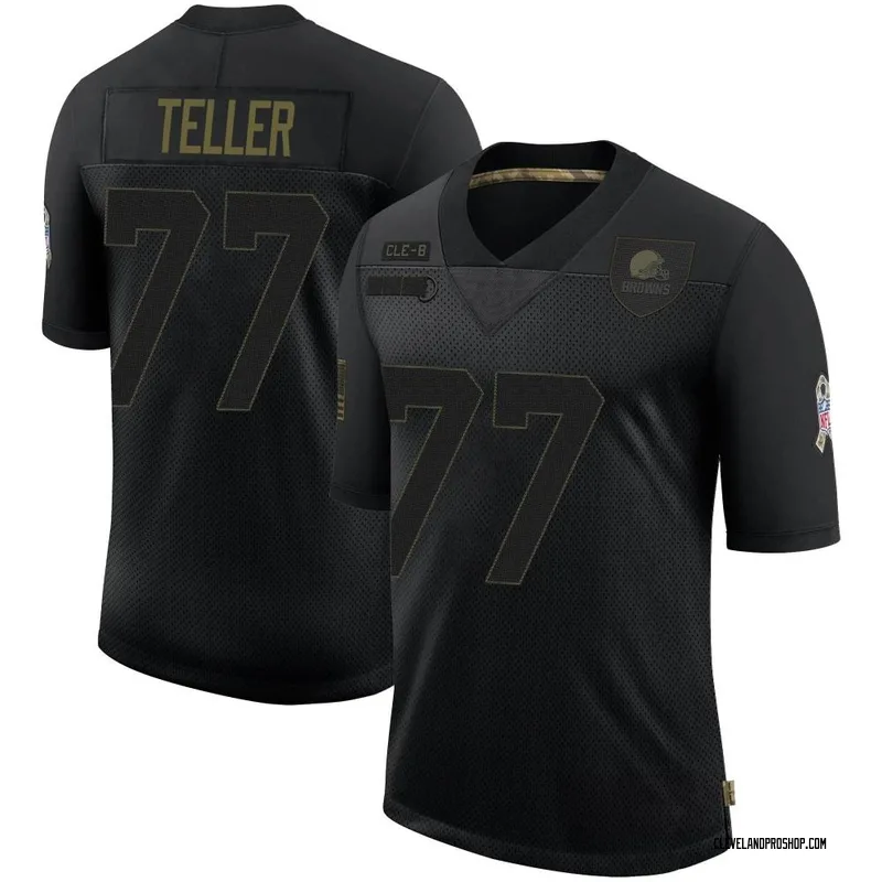 Wyatt Teller Cleveland Browns Nike Player-Issued #77 White Jersey from the  2021 NFL Season