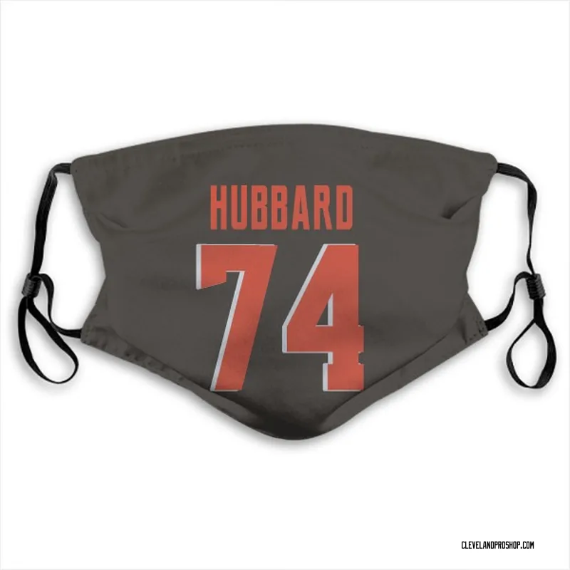 Elite Men's Chris Hubbard Brown Home Jersey - #74 Football Cleveland Browns