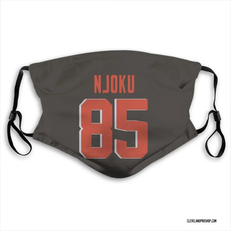 Limited Youth David Njoku Brown Jersey - #85 Football Cleveland Browns Therma  Long Sleeve Size S(10-12)