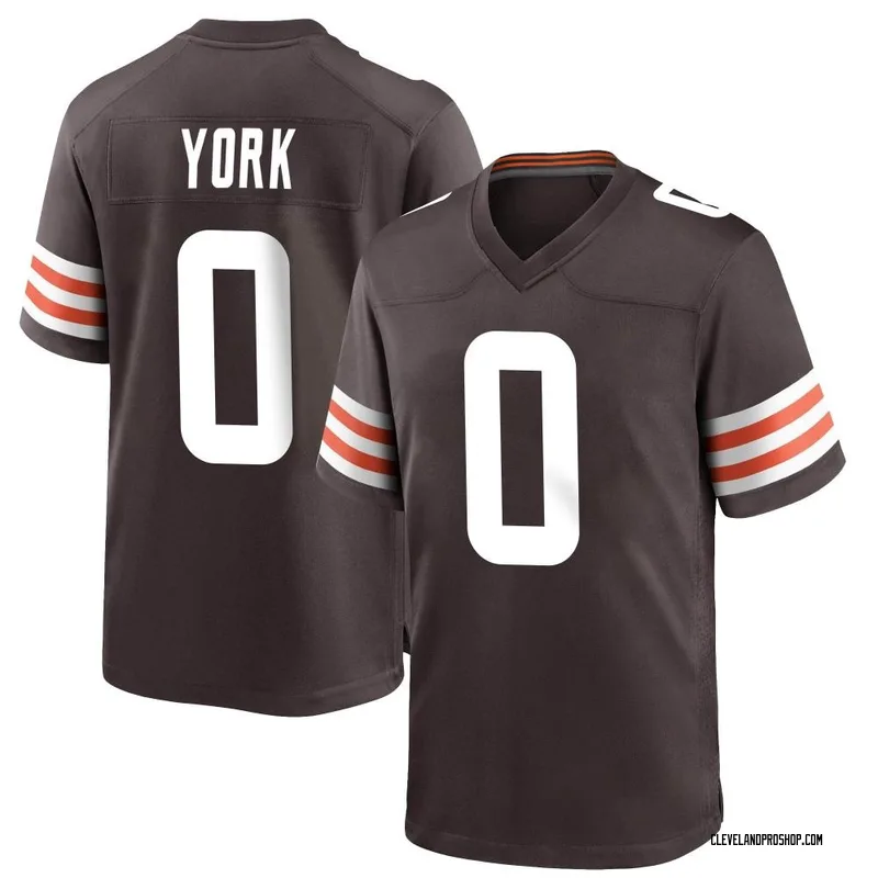 Brown Men's Cade York Cleveland Browns Game Team Color Jersey