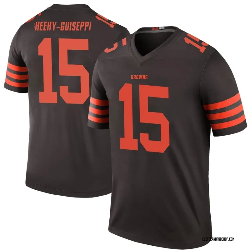 Damon Sheehy-Guiseppi Cleveland Browns Player-Issued #15 White Jersey from  the 2019 NFL Season - Size 40