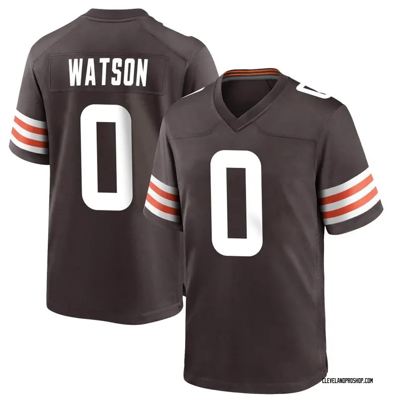 Brown Men's Deshaun Watson Cleveland Browns Game Team Color Jersey