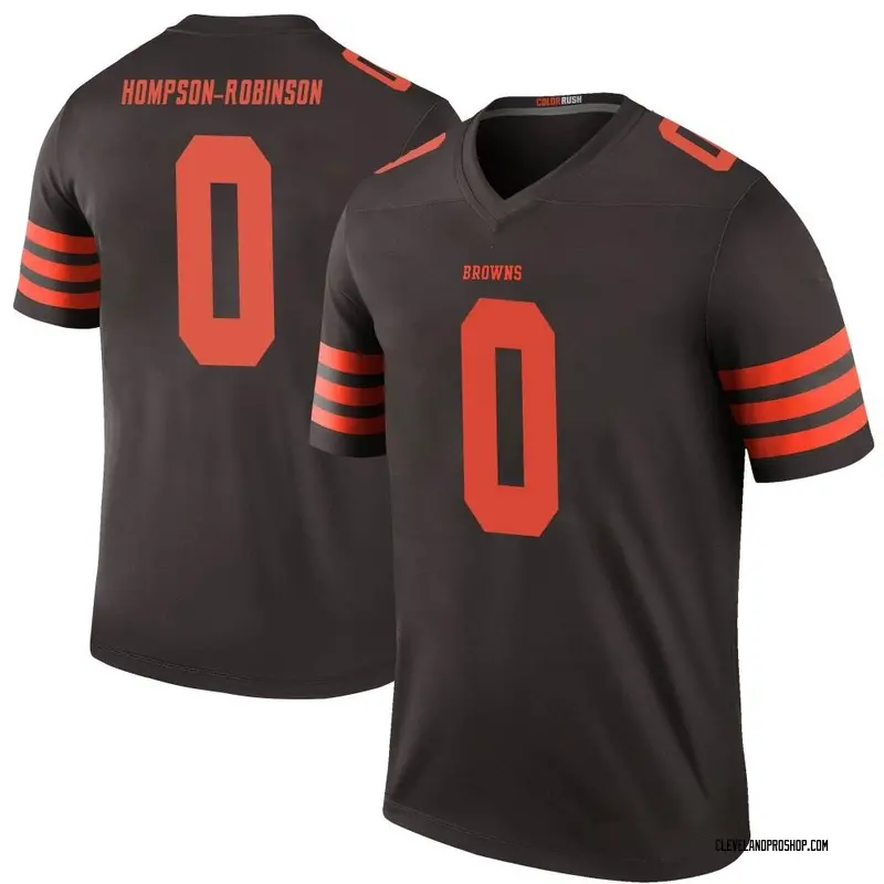 Thomas Graham Jr Men's Nike Cleveland Browns Brown Custom Game Jersey Size: Large