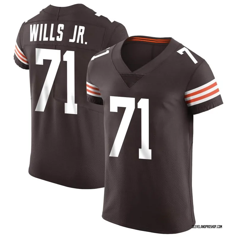 2020 Cleveland Browns Jedrick Wills Jr #71 Game Used Brown Practice Jersey  50 20