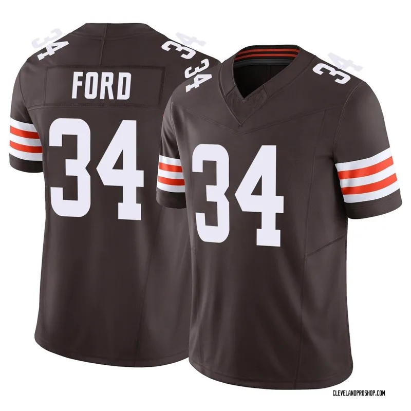 Top-selling Item] Cleveland Browns Jerome Ford 34 White Vapor Limited 3D  Unisex Jersey