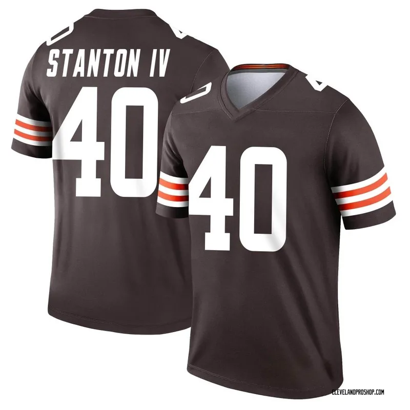 Gray Men's Johnny Stanton IV Cleveland Browns Game Atmosphere Fashion Jersey