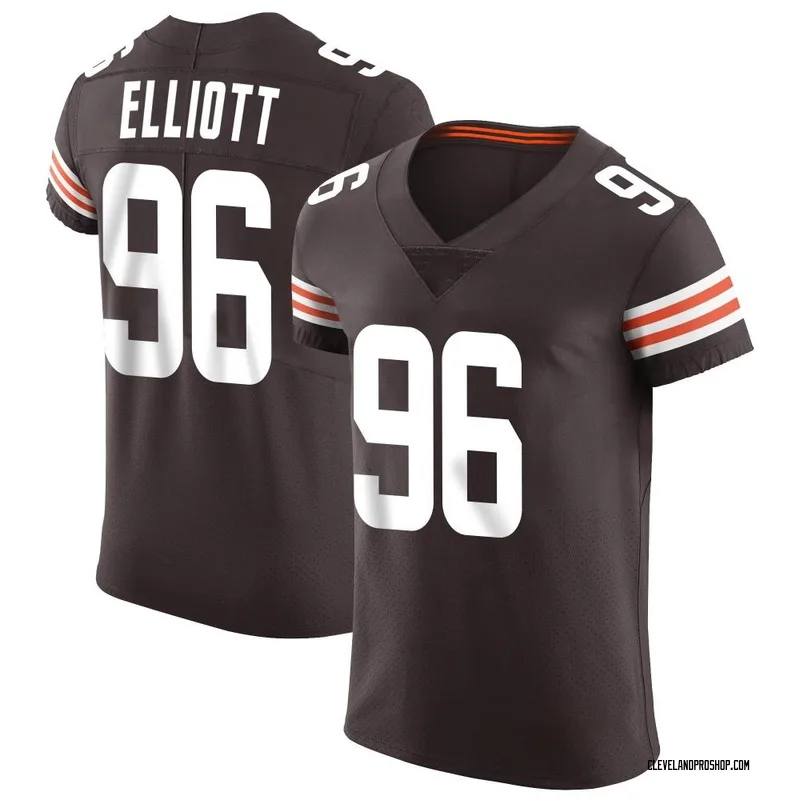 Brown Youth Jordan Elliott Cleveland Browns Baseball Button-Up Jersey