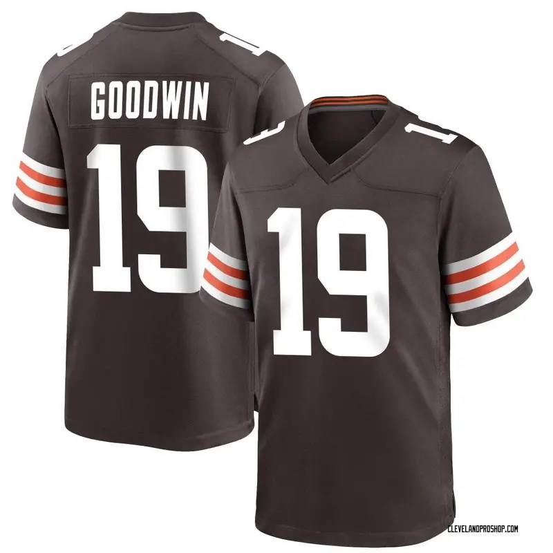 Brown Men's Marquise Goodwin Cleveland Browns Game Team Color Jersey