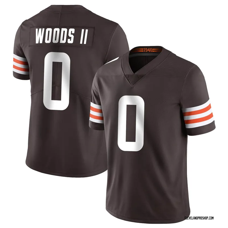 Brown Youth Michael Woods II Cleveland Browns Limited Vapor