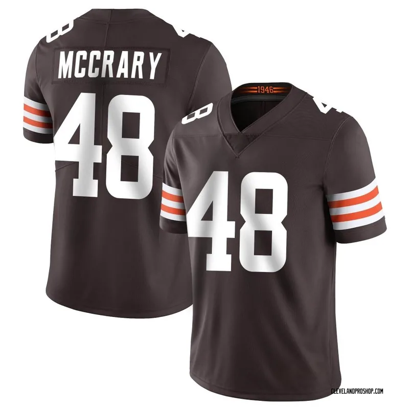 Brown Men's Nate McCrary Cleveland Browns Limited Team Color Vapor