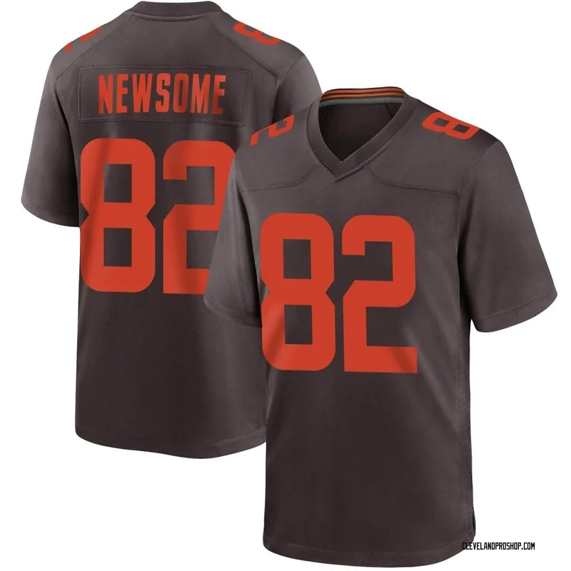 Men's Nike Ozzie Newsome Brown Cleveland Browns Game Retired Player Jersey