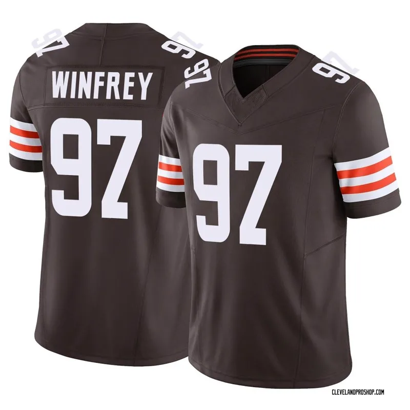 Top-selling Item] Cleveland Browns Perrion Winfrey 97 White Vapor Limited  3D Unisex Jersey