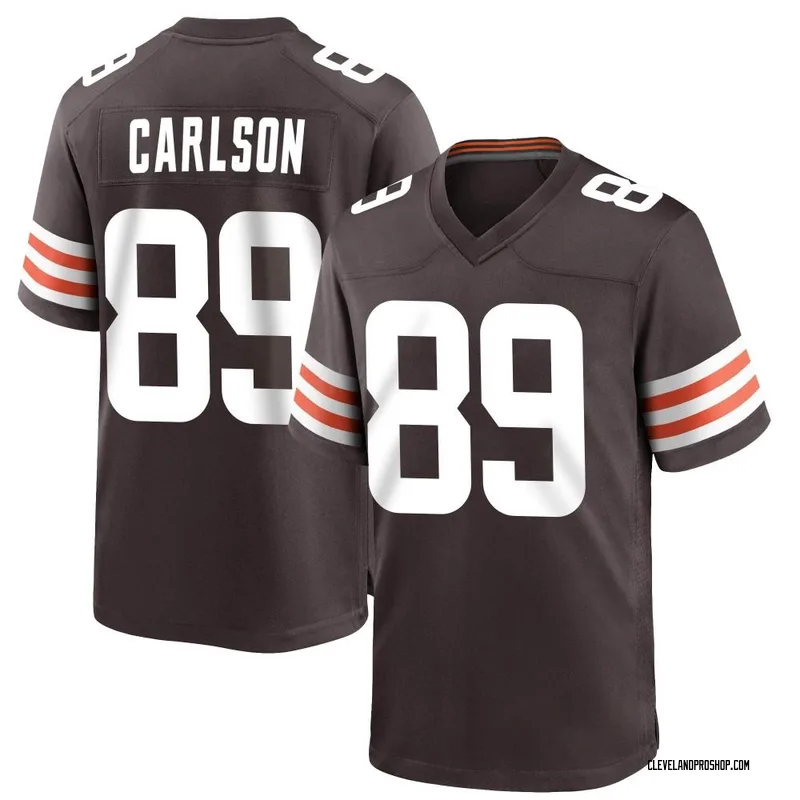 Brown Men's Stephen Carlson Cleveland Browns Game Team Color Jersey