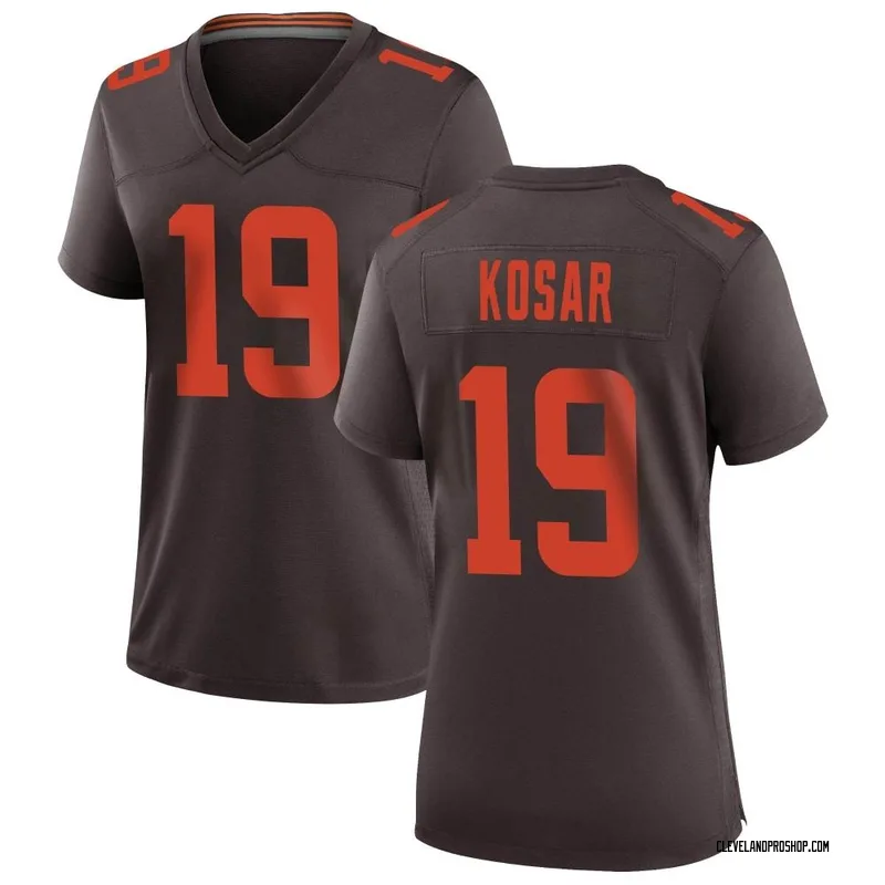 Gray Women's Bernie Kosar Cleveland Browns Game Atmosphere Fashion Jersey