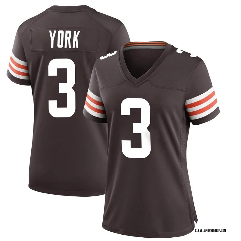 Men's Nike Cade York White Cleveland Browns Game Player Jersey