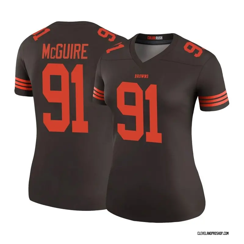 Brown Women's Isaiah McGuire Cleveland Browns Legend Color Rush Jersey