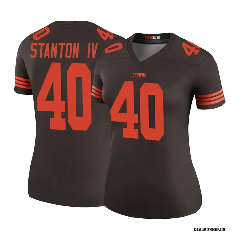 Brown Women's Johnny Stanton IV Cleveland Browns Legend Color Rush Jersey