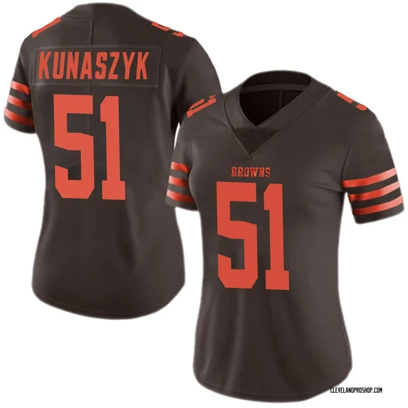 Brown Women's Jordan Kunaszyk Cleveland Browns Legend Color Rush Jersey