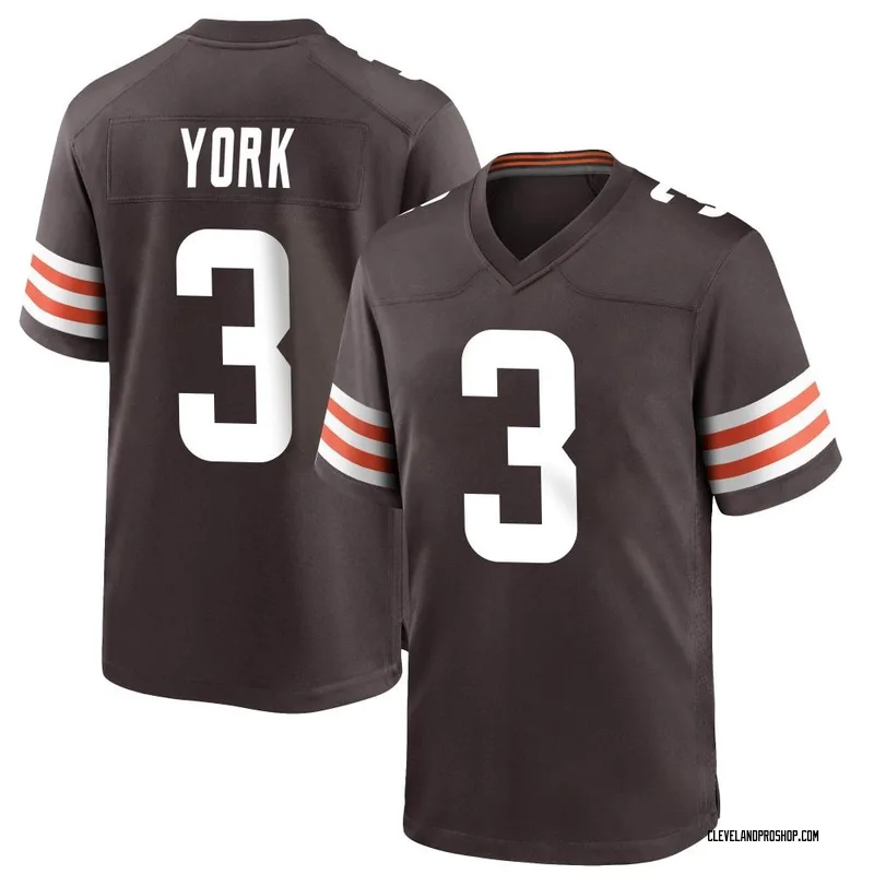 White Youth Cade York Cleveland Browns Limited Vapor Untouchable Jersey