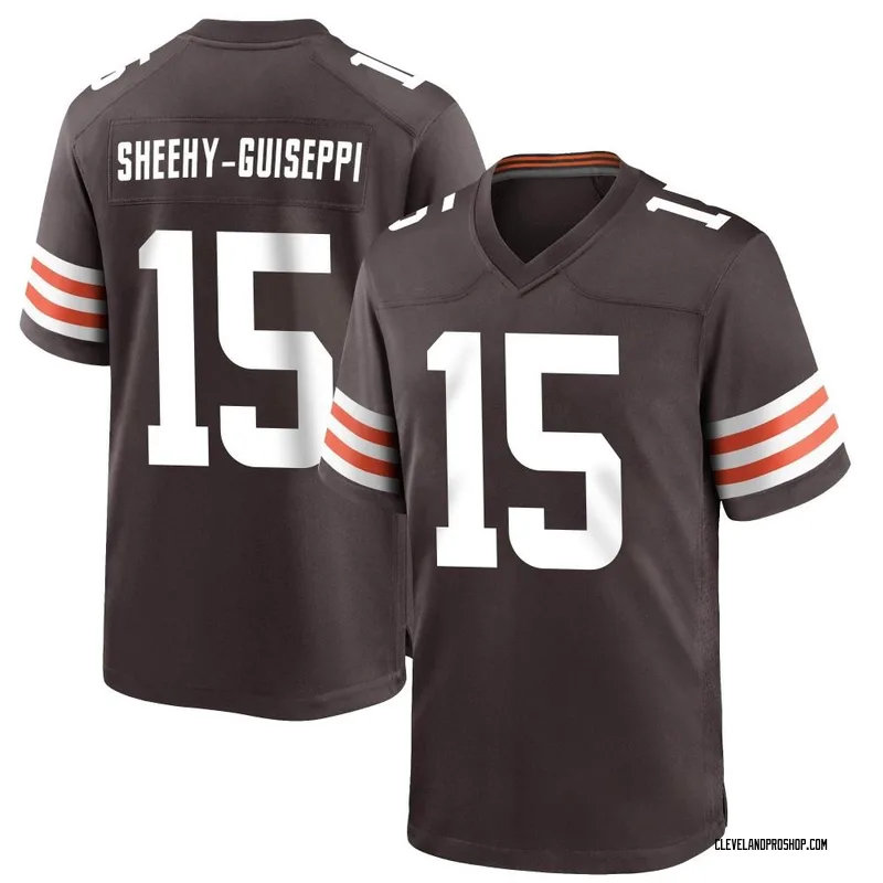 Damon Sheehy-Guiseppi Cleveland Browns Player-Issued #15 Brown Jersey from  the 2019 NFL Season - Size 38