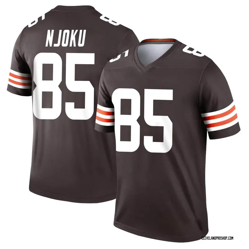 Brown Men's David Njoku Cleveland Browns Elite Vapor Jersey