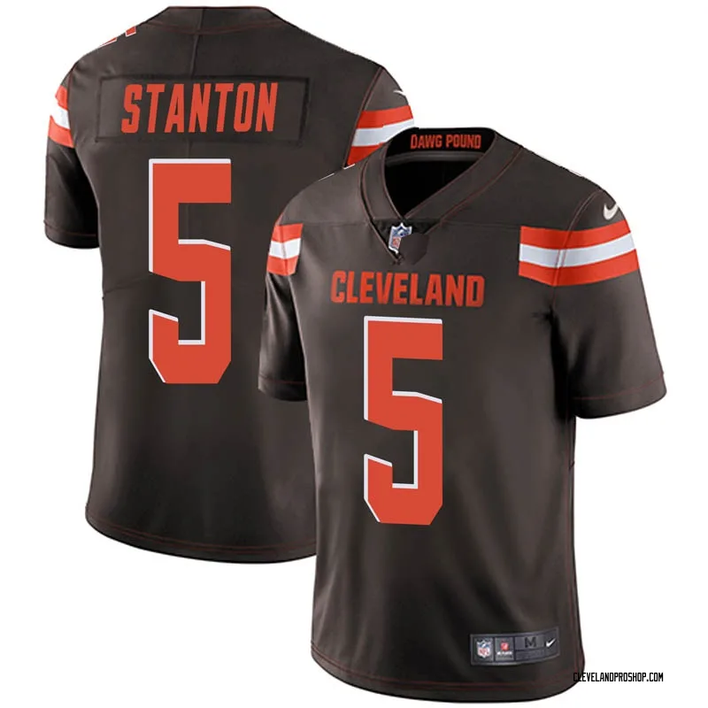 White Youth Drew Stanton Cleveland Browns Game Jersey