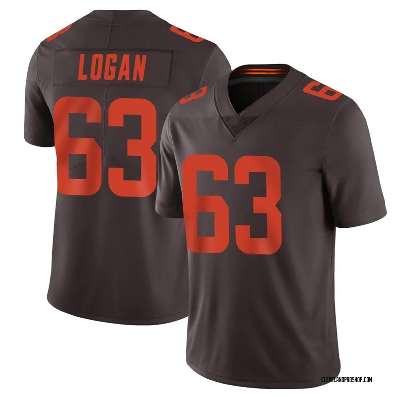 Brown Youth Glen Logan Cleveland Browns Game Team Color Jersey