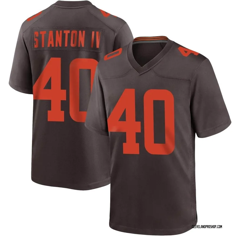 Gray Men's Johnny Stanton IV Cleveland Browns Game Atmosphere Fashion Jersey