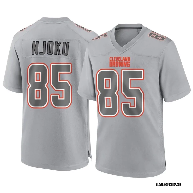 Men's Nike David Njoku Brown Cleveland Browns Game Player Jersey