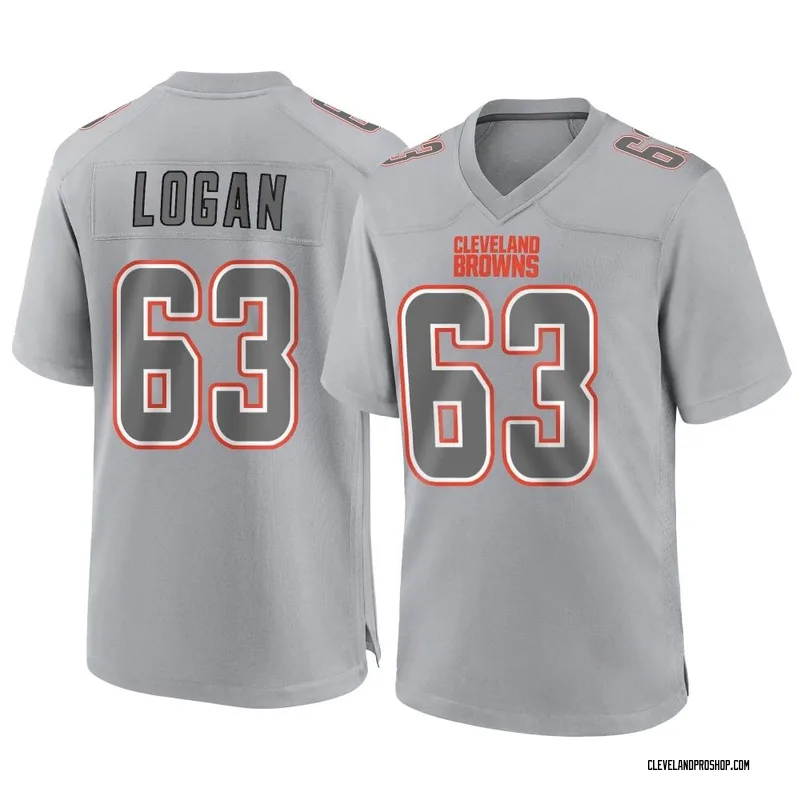 Gray Men's Glen Logan Cleveland Browns Game Atmosphere Fashion Jersey