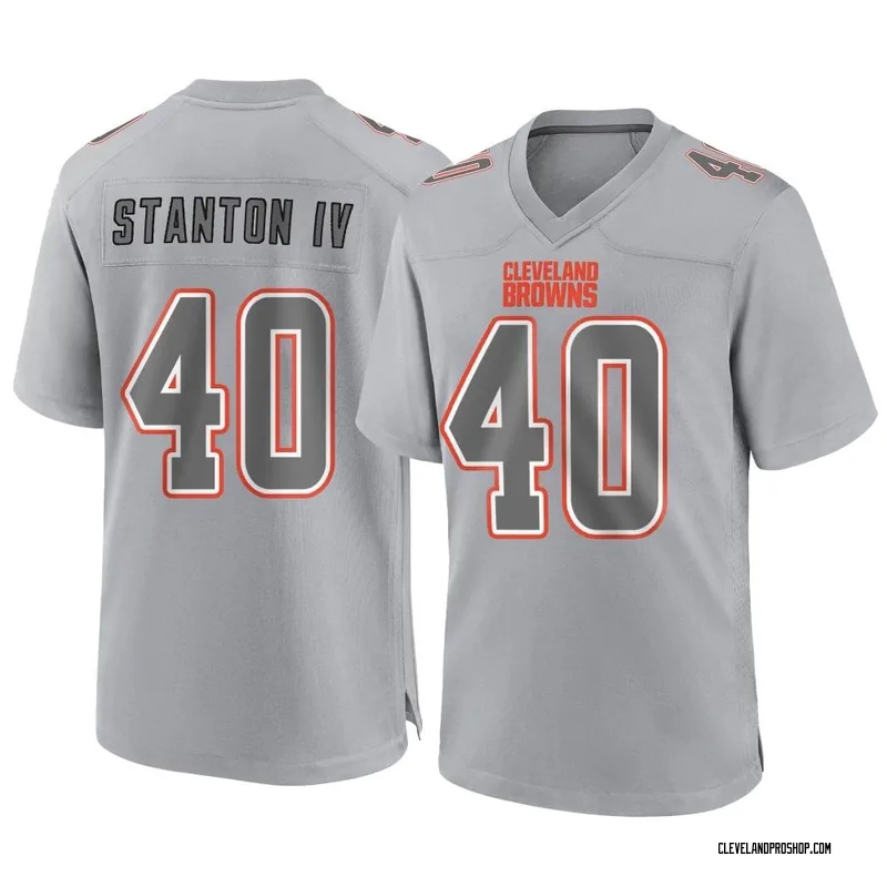 Gray Men's Johnny Stanton IV Cleveland Browns Game Atmosphere Fashion Jersey