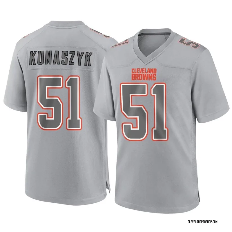 Gray Men's Jordan Kunaszyk Cleveland Browns Game Atmosphere Fashion Jersey