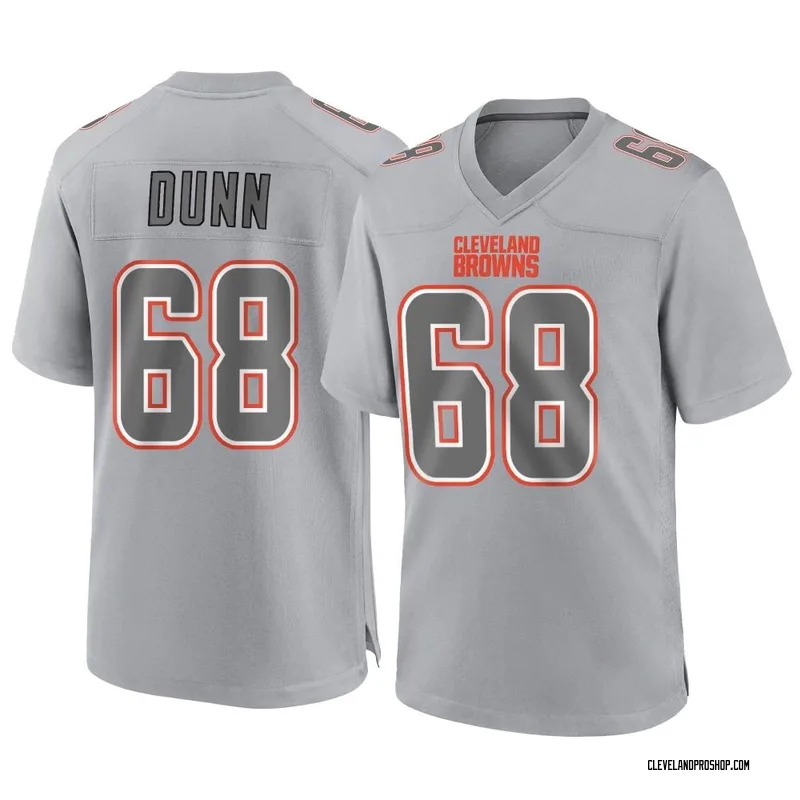 Michael Dunn Cleveland Browns Practice-Used #68 Brown Jersey from the 2021-22  NFL Season