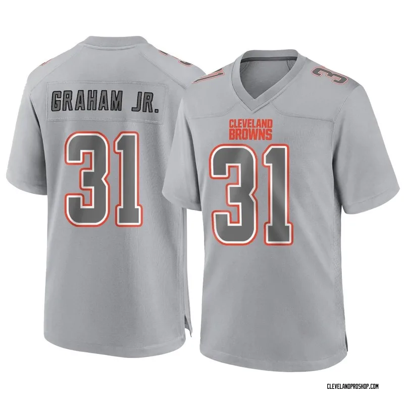 Thomas Graham Jr Men's Nike Cleveland Browns Brown Custom Game Jersey Size: Large