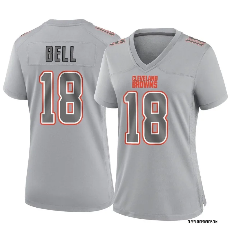 David Bell Cleveland Browns Game-Used #18 White Jersey vs