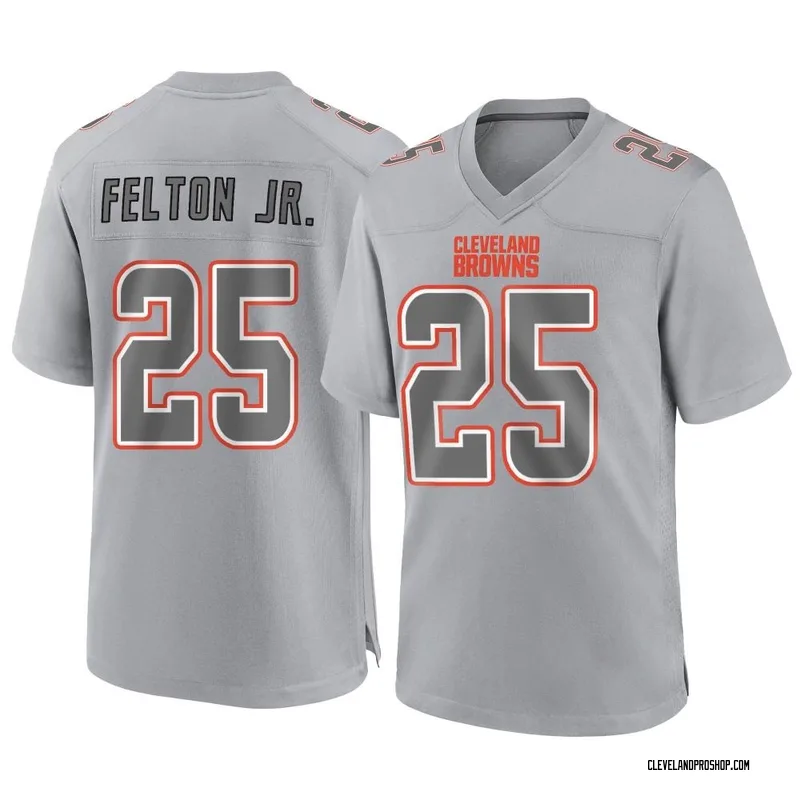 Youth Nike Cleveland Browns White Custom Game Jersey Size: Large