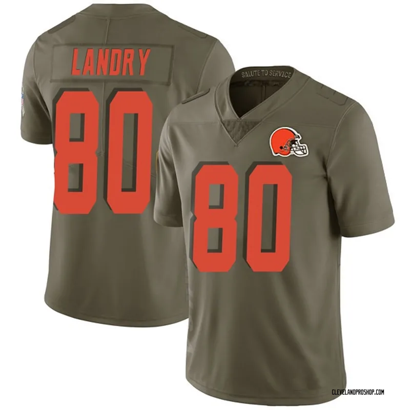 Cleveland Browns Nike Game Road Jersey - White - Jarvis Landry - Youth