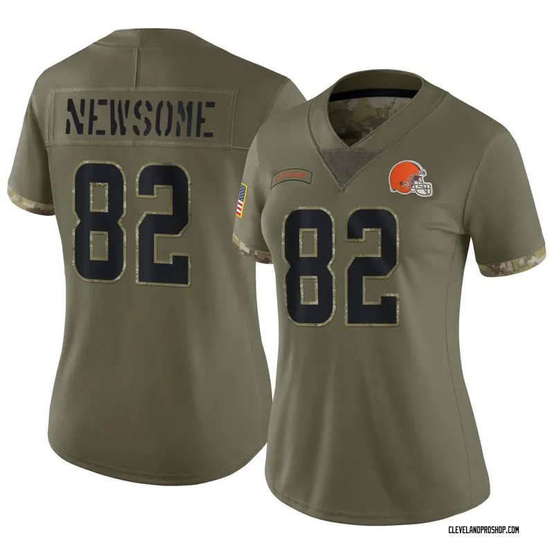 White Men's Ozzie Newsome Cleveland Browns Elite Vapor Jersey