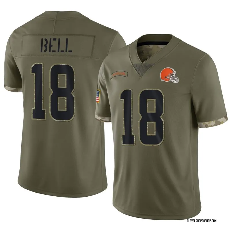 David Bell Cleveland Browns Game-Used #18 Brown Jersey vs