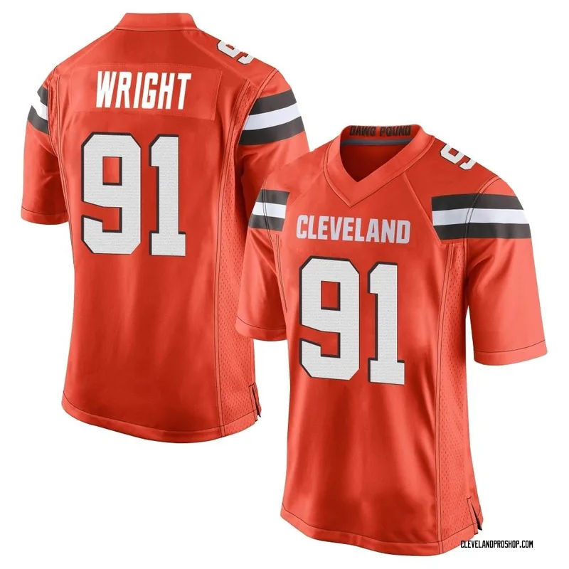 Nike Alex Wright Cleveland Browns Brown Team Game Jersey