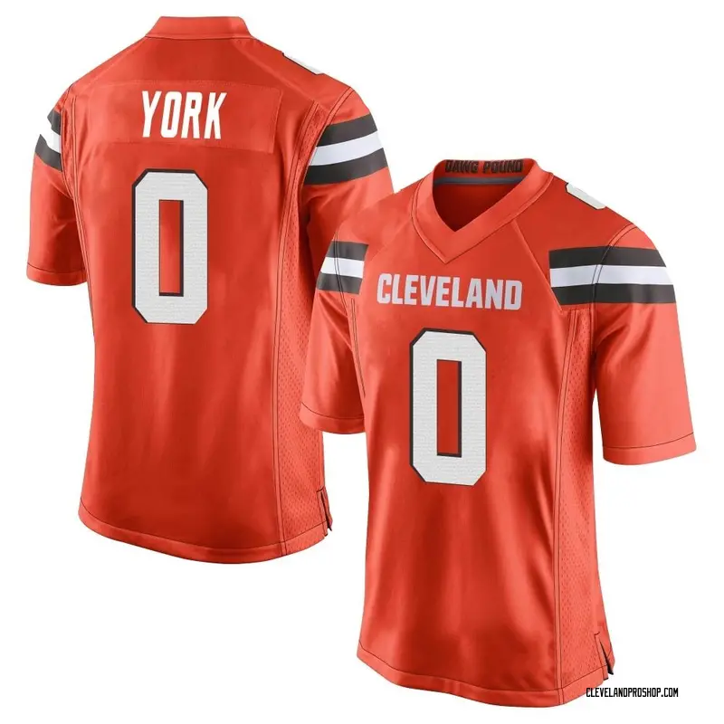 Brown Men's Cade York Cleveland Browns Game Alternate Jersey