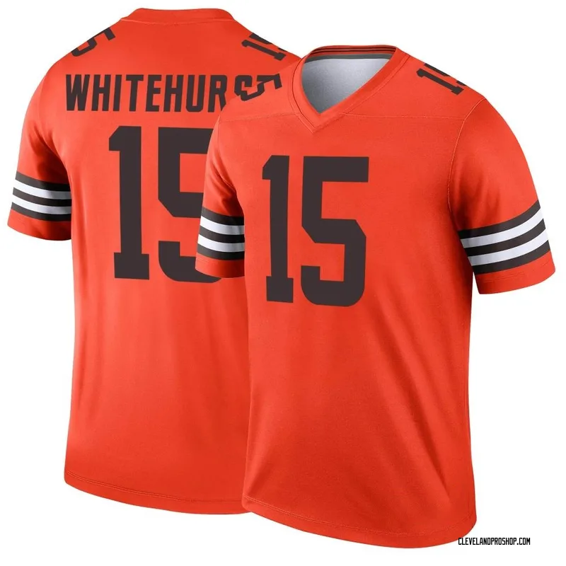 Orange Men's Charlie Whitehurst Cleveland Browns Game Alternate Jersey