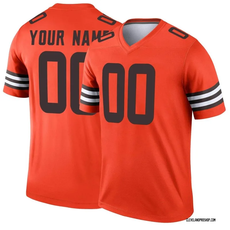 Men's Nike Cleveland Browns Brown Custom Game Jersey