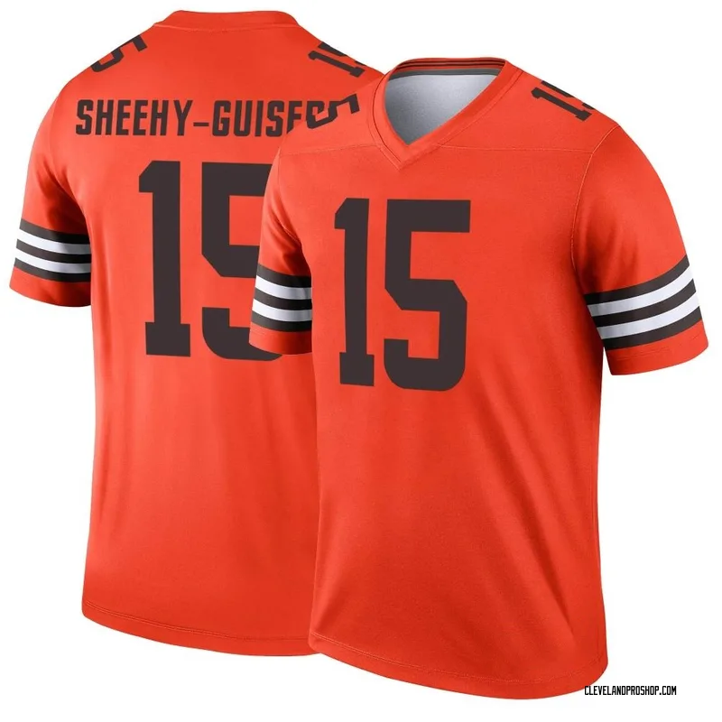 Damon Sheehy-Guiseppi Cleveland Browns Player-Issued #15 Brown Jersey from  the 2019 NFL Season - Size 38