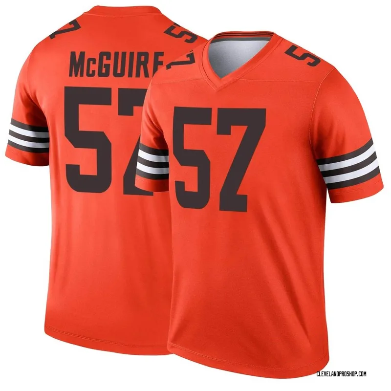 Brown Men's Isaiah McGuire Cleveland Browns Game Alternate Jersey